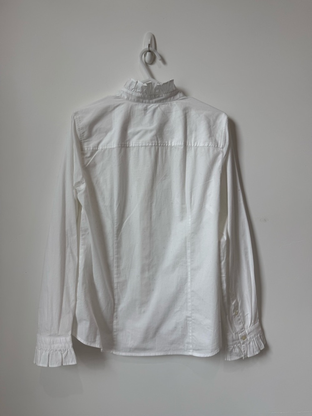 NWT Ruffle button-up top size M - Picture 4 of 5